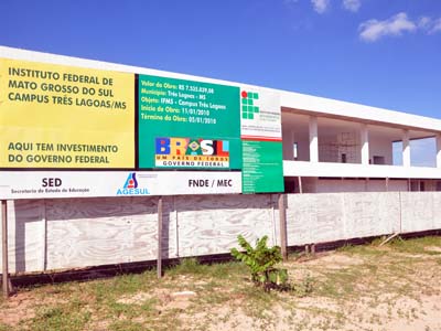 Prédio do IFMS em obras - Prédio do IFMS em obras -