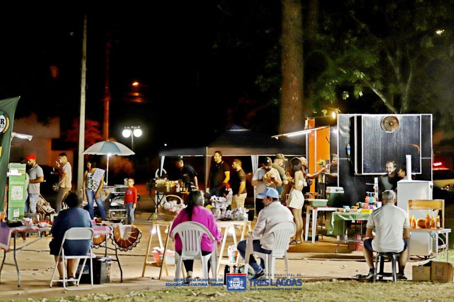 O evento ocorrerá por meio do projeto “Vida na Praça”, que leva gastronomia e entretenimento para os bairros da cidade. | Divulgação / Prefeitura Municipal de Três Lagoas