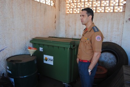 Tenente-coronel Mello, comandante dos Bombeiros, apresenta segundo ponto de coleta mais visitado -