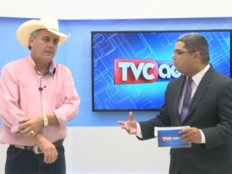 Deputado Ângelo Guerreiro foi entrevista pelo apresentador do TVC Agora, Thiago Bonfim - Reprodução Deputado Ângelo Guerreiro foi entrevista pelo apresentador do TVC Agora, Thiago Bonfim - Reprodução