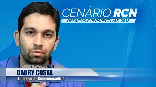 Daury Costa, diretor da Rede Costa de supermercados, em entrevista ao Cenário RCN - Leonardo Guimarães / JPNEWS