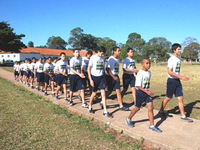 Alunos do Pelotão Mirim -