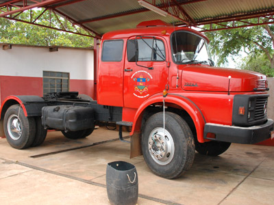 O caminhão já está no quartel do 5º Grupamento do Corpo de Bombeiros -