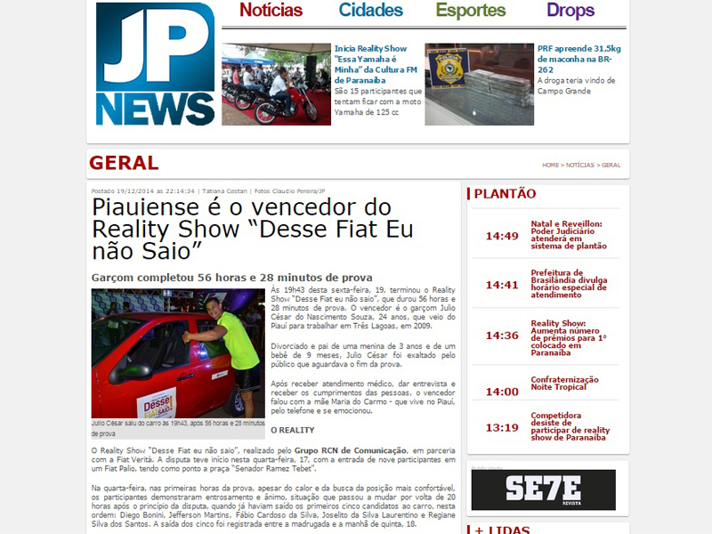 Em três dias o JPNews somou quase 70 mil acessos - Reprodução