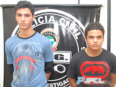 João Paulo Pereira Carneiro, 18 anos, e Rafael Antonio de Souza Costa, 19 anos, permanecem presos na carceragem da 1ª Delegacia de Polícia -