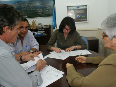 O contrato oficializa o acordo que já existe desde o dia 1º de junho em parceria com a Secretaria Estadual de Saúde -