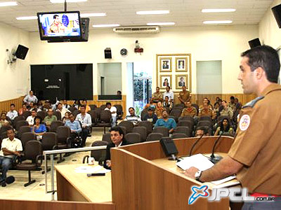 Comandante dos Bombeiros, major Luiz Antônio de Mello, apresentou justificativa técnica do pedido de nova base -