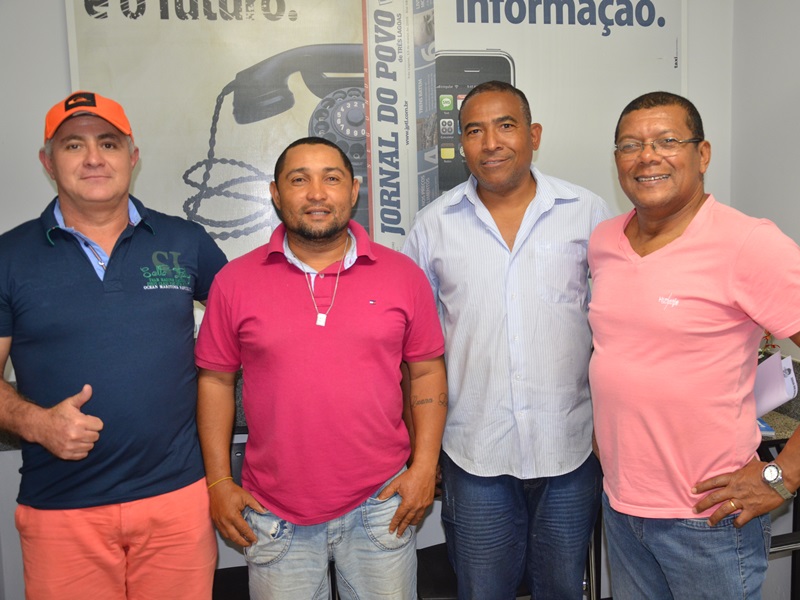 Representantes das equipes João Torres (São Paulo), Marcos Roberto (Corinthians), Reginaldo Cardoso (Palmeiras) e o idealizador do torneio Nenê Veloso - Cláudio Pereira 