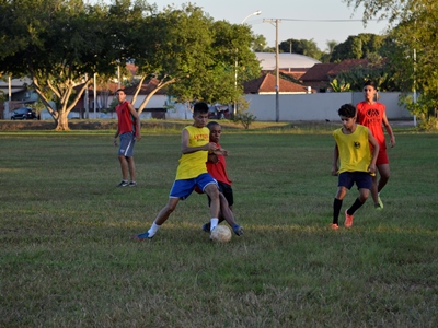 Treino realizado na Lagoa Maior na tarde de ontem -