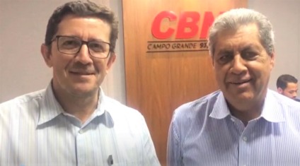 Otávio Neto entrevista o ex-governador André Puccinelli na CBN - Reprodução
