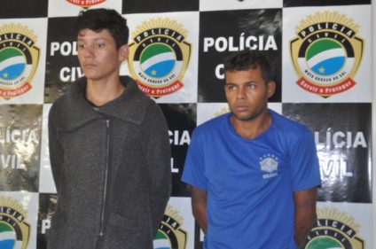 Luiz Manoel e Vitor Hugo, acusados da morte de Nelson Yuri Correa de Oliveira a pauladas - Marcelo Marcos / JP