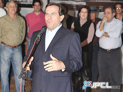 Dácio Queiroz da Silva representou a Famasul na abertura oficial da Expotrês -