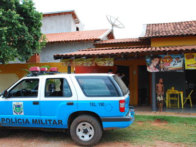 A Polícia realizaou buscas nas imediações mas não localizou o assaltante -