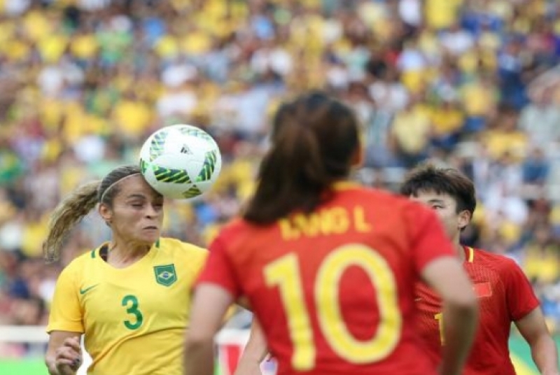  Brasil estreia com vitória contra a China, no Engenhão, na Rio 2016 - Roberto Castro/Brasil2016