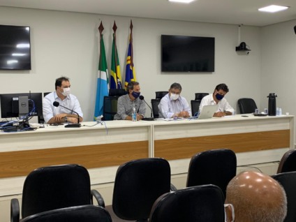 Evento foi fechado para a imprensa e transmitido ao vivo pelo Facebook do DEM - Bia de Almeida/Ascom Dr. Cury