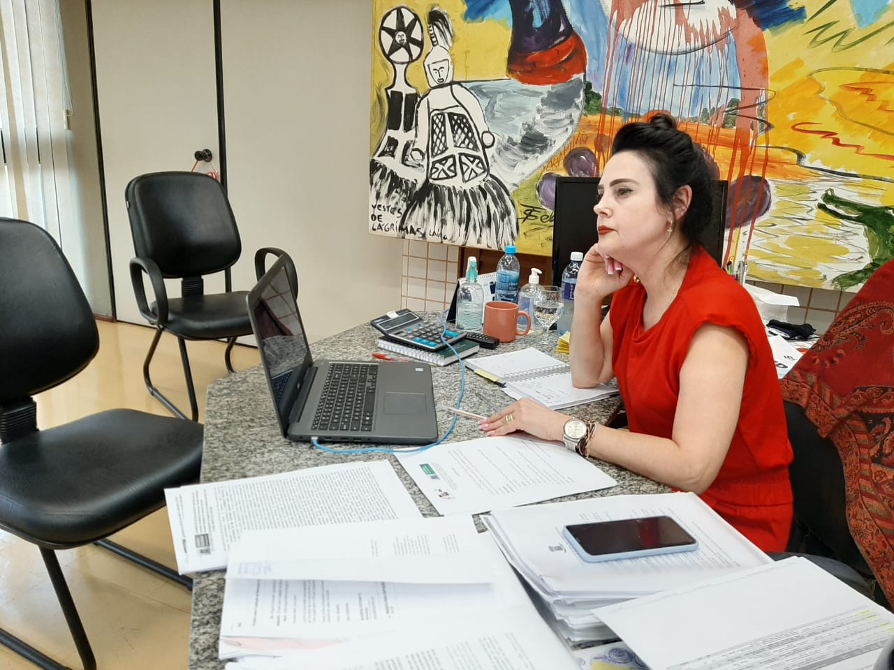 Diretora-presidente da Fundação de Cultura, Mara Caseiro, realizou reuniões online com prefeitos e gestores culturais - Foto: Fundação de Cultura