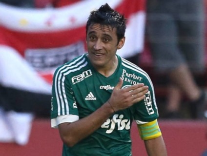 Alecsandro - autor do primeiro gol do Alviverde, no Pacaembu - Divulgação/FPF