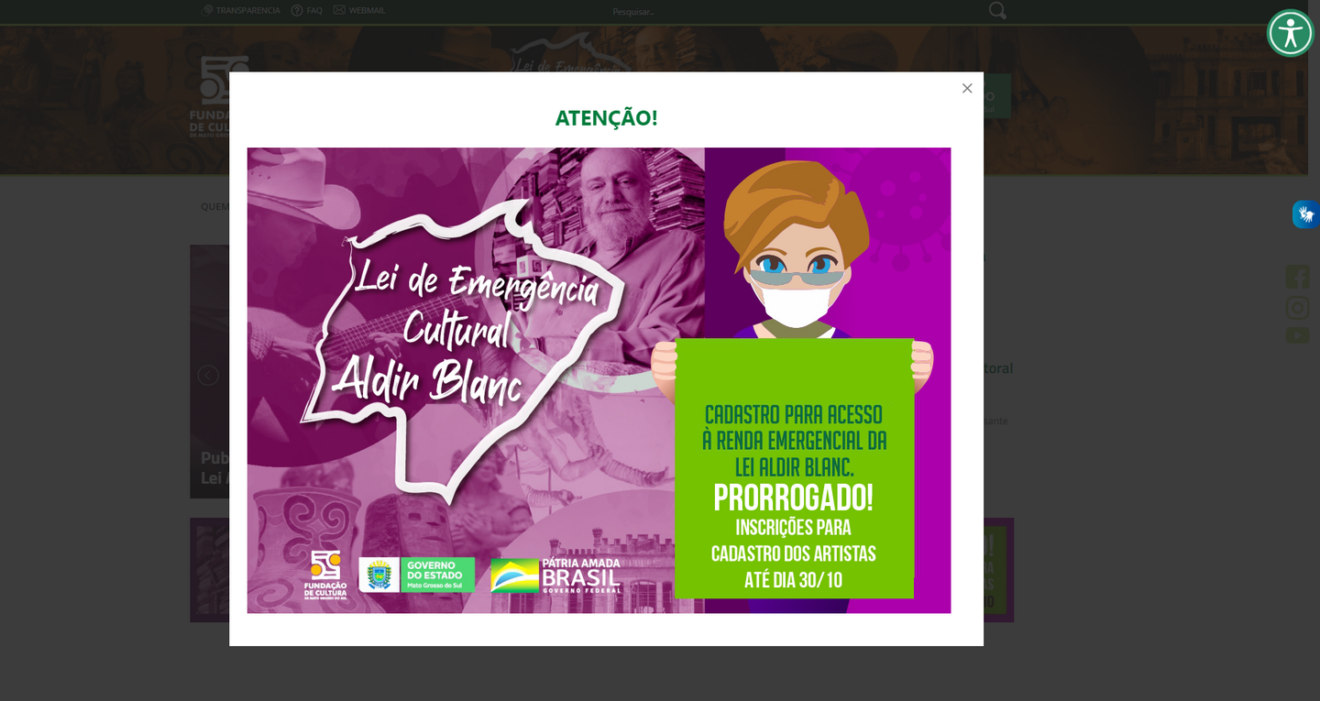 Fundação prorroga inscrições de auxílio a cultura - Foto: Reprodução/Internet