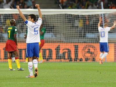 Seleção da Holanda comemorou a terceira vitória na Copa -