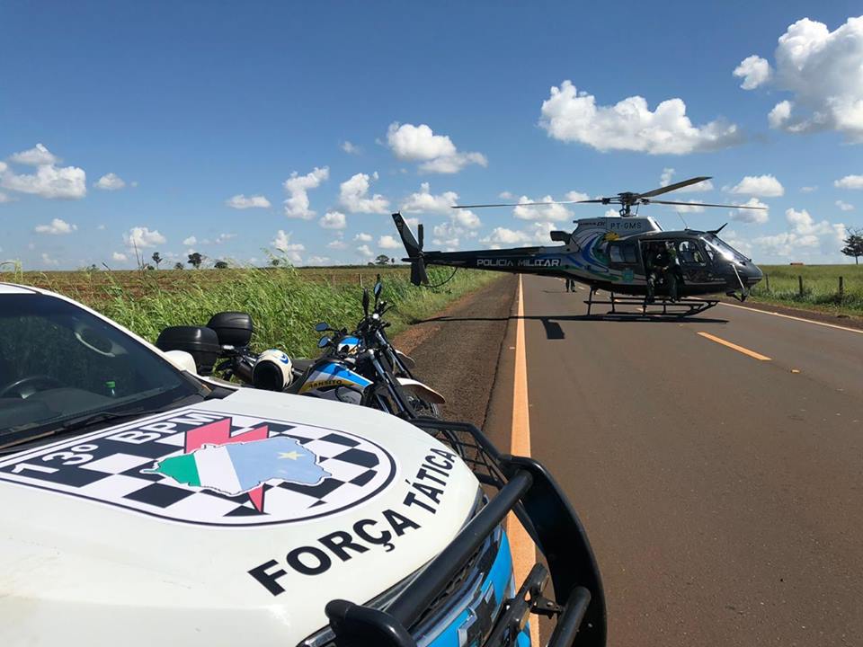 A megaoperação ocorreu em toda a região Leste e norte de Mato Grosso do Sul - Divulgação/PMMS