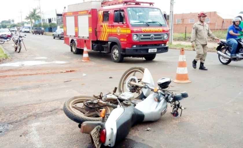 iariamente Três Lagoas registra acidentes de trânsito, e a maioria envolvendo motos - Arquivo / JPNews