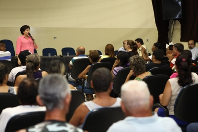 Márcia Moura acompanhou a reunião do superintendente de Patrimônio da União com os moradores da NOB -
