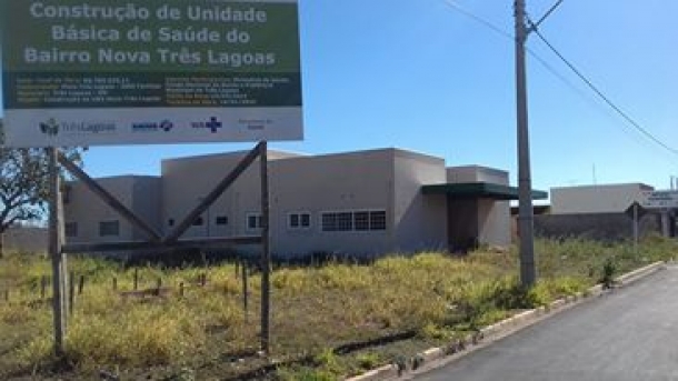 Posto de Saúde, em construção no bairro Nova Três Lagoas  - Arquivo/JP