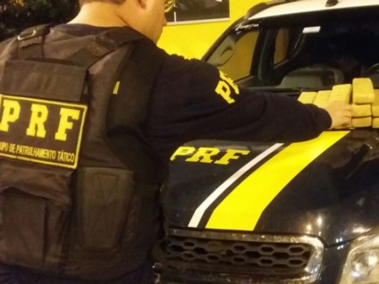 PRF interceptou a droga em abordagem de rotina na BR-262 - Divulgação/PRF