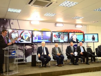 Brasília - Cerimônia na EBC marca início das transmissões dos canais do Poder Executivo na TV aberta digital  - Elza Fiúza/Agência Brasil