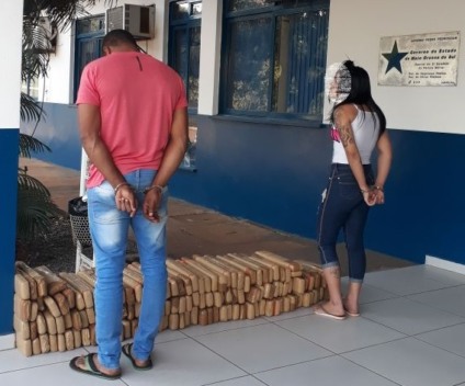 Casal foi preso com a droga que seria levada para Brasília - Divulgação