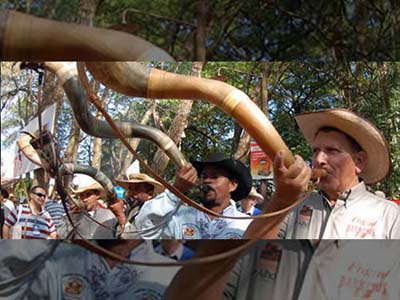 O concurso em Barretos é disputado por berranteiros de todo o Brasil -