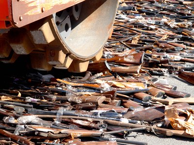 Foram destruídas mais de 63 mil armas entre 2011 e 2012 -