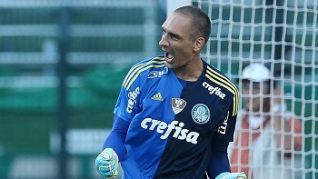 Goleiro do Palmeiras defende pênalti e vira astro na vitória sobre o Timão - Cesar Greco/Palmeiras