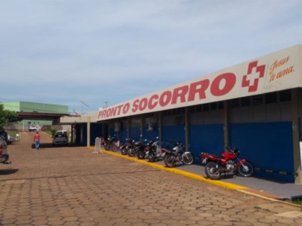 Ela foi socorrida pelo Corpo de Bombeiros e encaminhada para a Santa Casa - Reprodução Ela foi socorrida pelo Corpo de Bombeiros e encaminhada para a Santa Casa - Reprodução