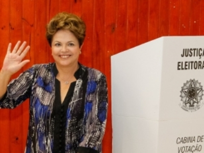 Presidente Dilma no momento do voto -