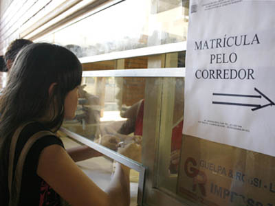 Os alunos que perderem o prazo concorrerão com os candidatos às vagas remanescentes a partir 8 de janeiro -