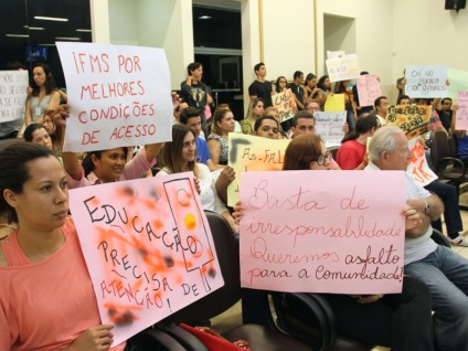 Comunidade do IFMS reivindica pavimentação da via  - Divulgação 