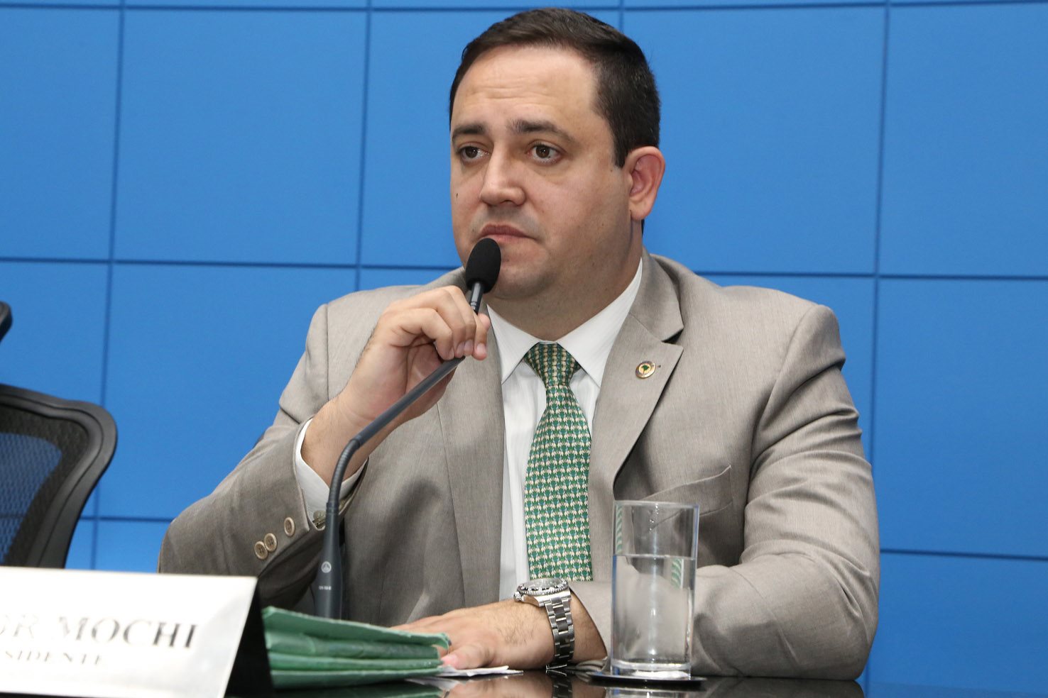 Deputado Márcio Fernandes confirmou que Mochi é a principal aposta do partido - Victor Chileno/ALMS