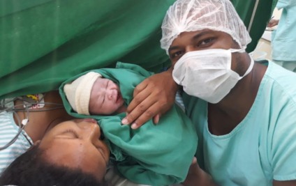 Ana Luíza Costa veio ao mundo na Santa Casa de Misericórdia, na quarta-feira (2) - Imagem cedida