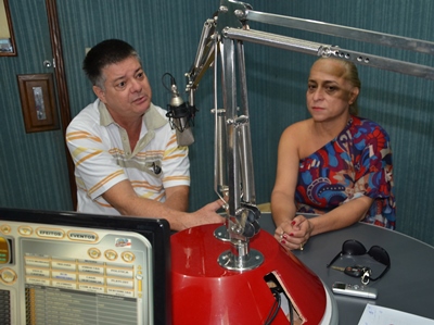 Maria Diogo e Petrônio, no RCN Notícias da Rádio Cultura -