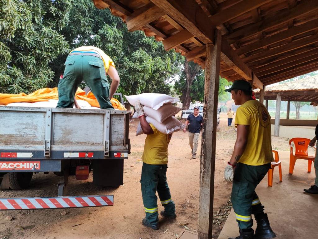 Aldeia Cachoeirinha, no município de Miranda, foi a primeira a receber os insumos