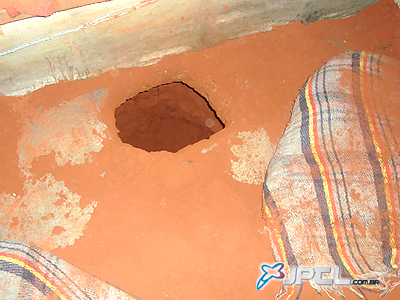 Um túnel de aproximadamente 25 metros foi feito numa cela da Penitenciária de Segurança Média de Três Lagoas -
