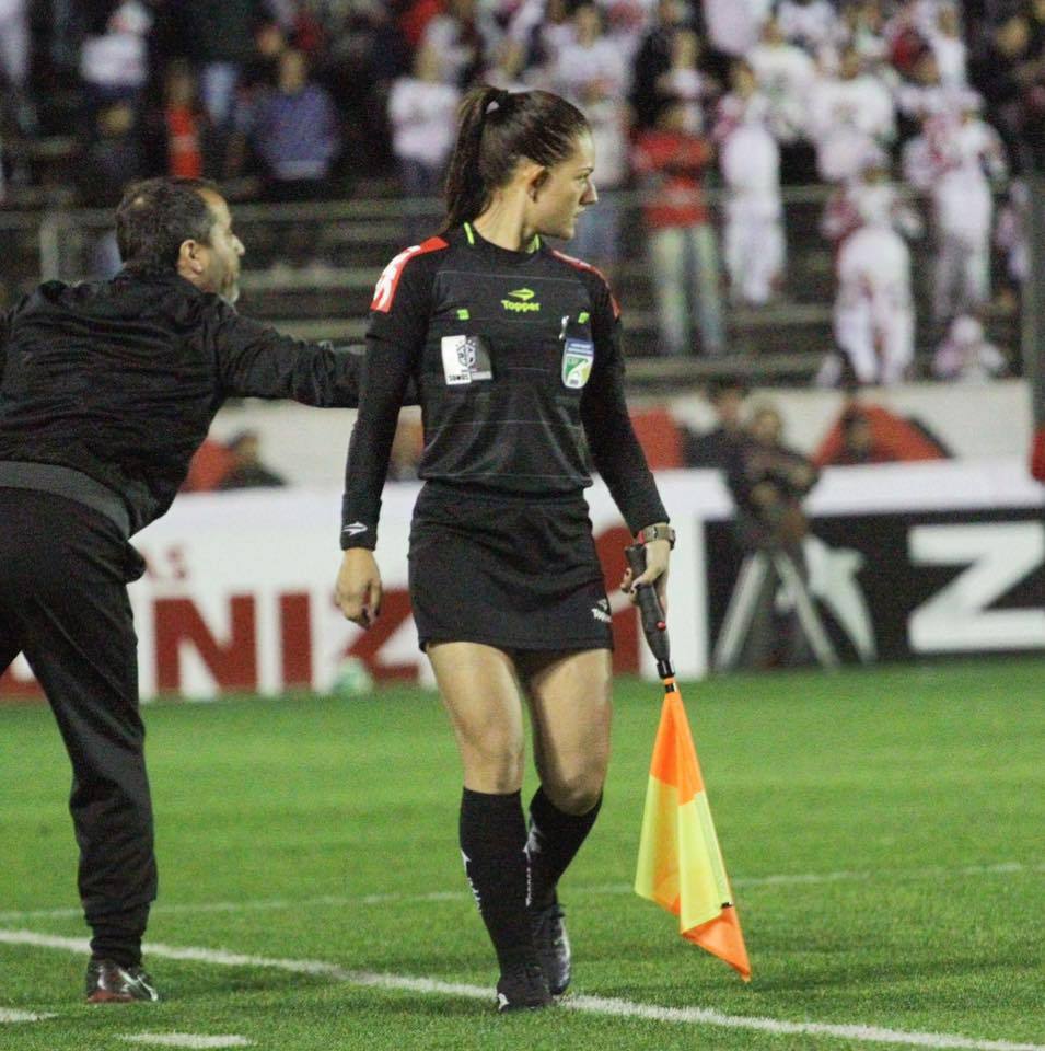 Daiane Caroline Muniz atuou na partida entre São Paulo e Santa Cruz, no Brasileirão do ano passado - Arquivo pessoal