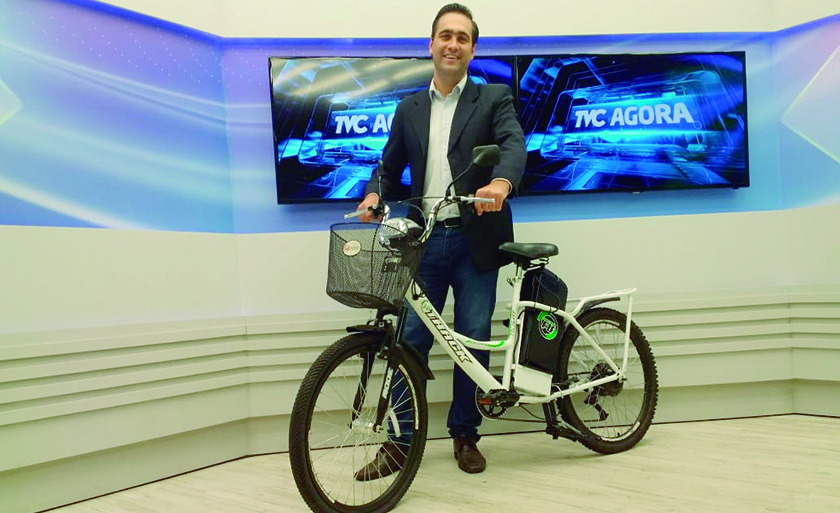 Marcelo Marcos vai sortear as bicicletas elétricas durante a promoção “Festival de Prêmios” - Fernando Moraes/JP