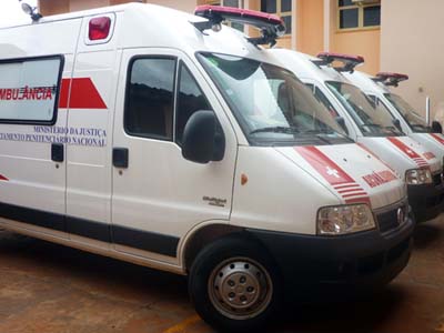 As novas ambulâncias irão auxiliar nos atendimentos prestados no módulo de saúde do complexo penitenciário -
