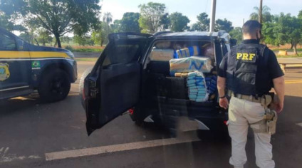 PRF apreende quase 1t de maconha em Guia Lopes da Laguna - Foto: Divulgação/PRF