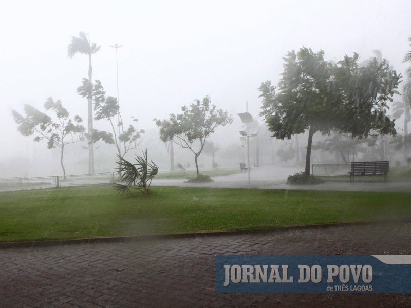 Alerta de vendaval é para região Leste de MS, que inclui cidade de Três Lagoas - Arquivo JP Alerta de vendaval é para região Leste de MS, que inclui cidade de Três Lagoas - Arquivo JP