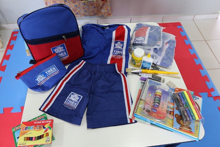 Todos alunos receberão uniforme nesta primeira semana de aula em Três Lagoas - Divulgação/JPNews