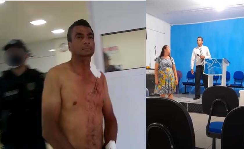 Jorge de Souza Valdez, de 41 anos, autor de esfaquear a própria mulher enquanto - Alfredo Neto/JPNews