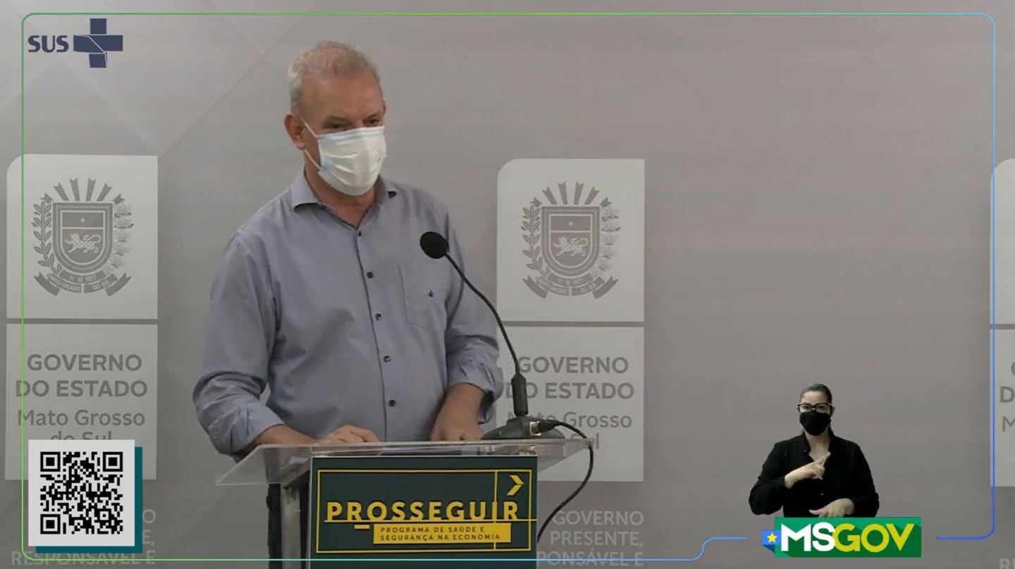 Secretário de saúde afirmou já ter conversado com o governador e com o prefeito da capital, sobre estratégias para evitar 2ª onda de casos positivos - Foto: Reprodução live Facebook